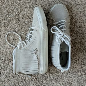 Fringe high top Vans
